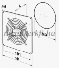 Vents OV 4E 500 Falba szerelhető Axiális ventilátor 